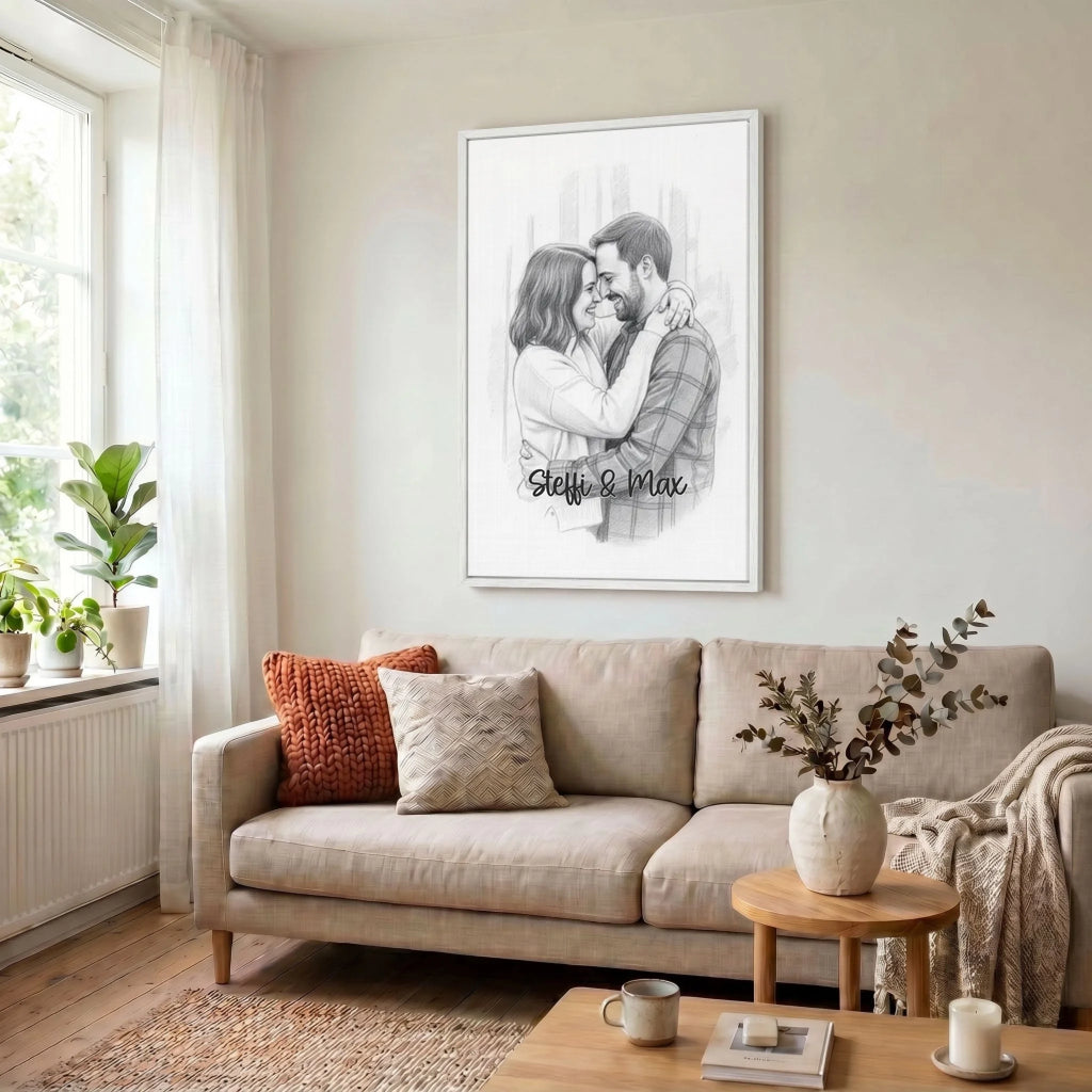 Leinwand Wohnzimmer 23 weiss