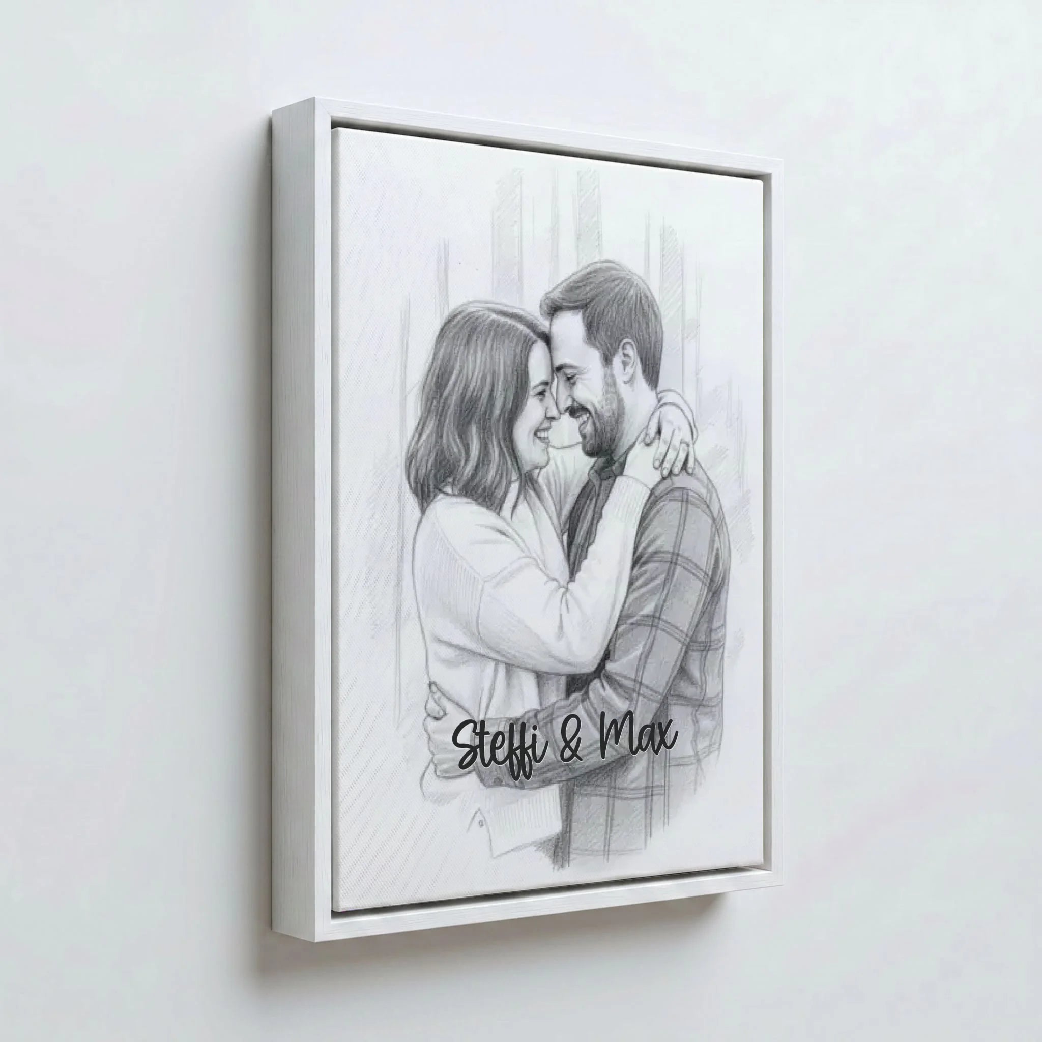 Perspektive Wand 34weiss canvas