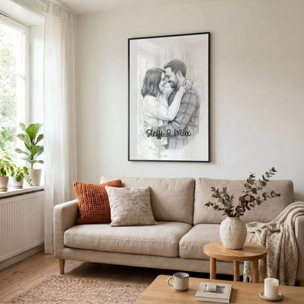 23 Poster schwarz Wohnzimmer