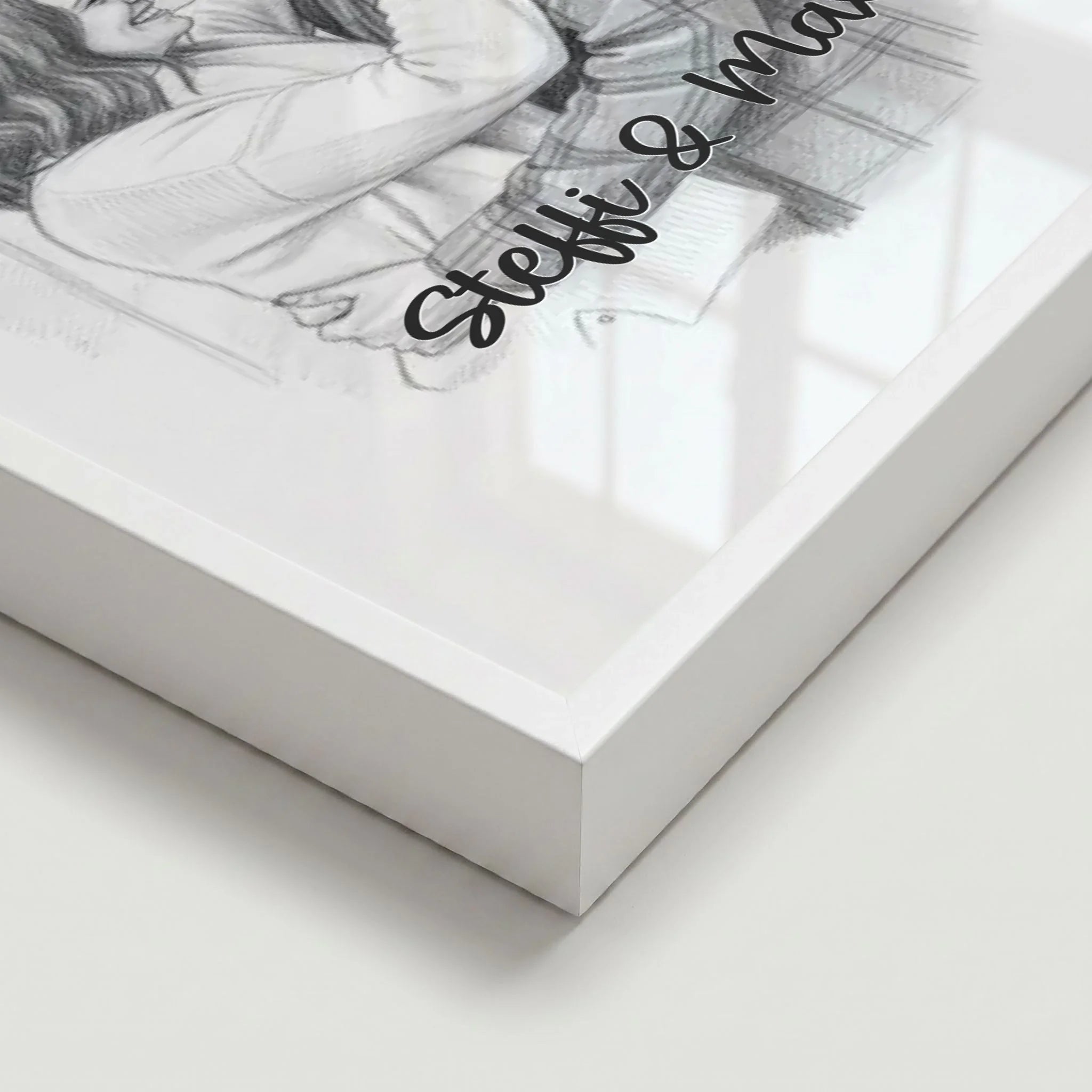 Poster weiss Close Up