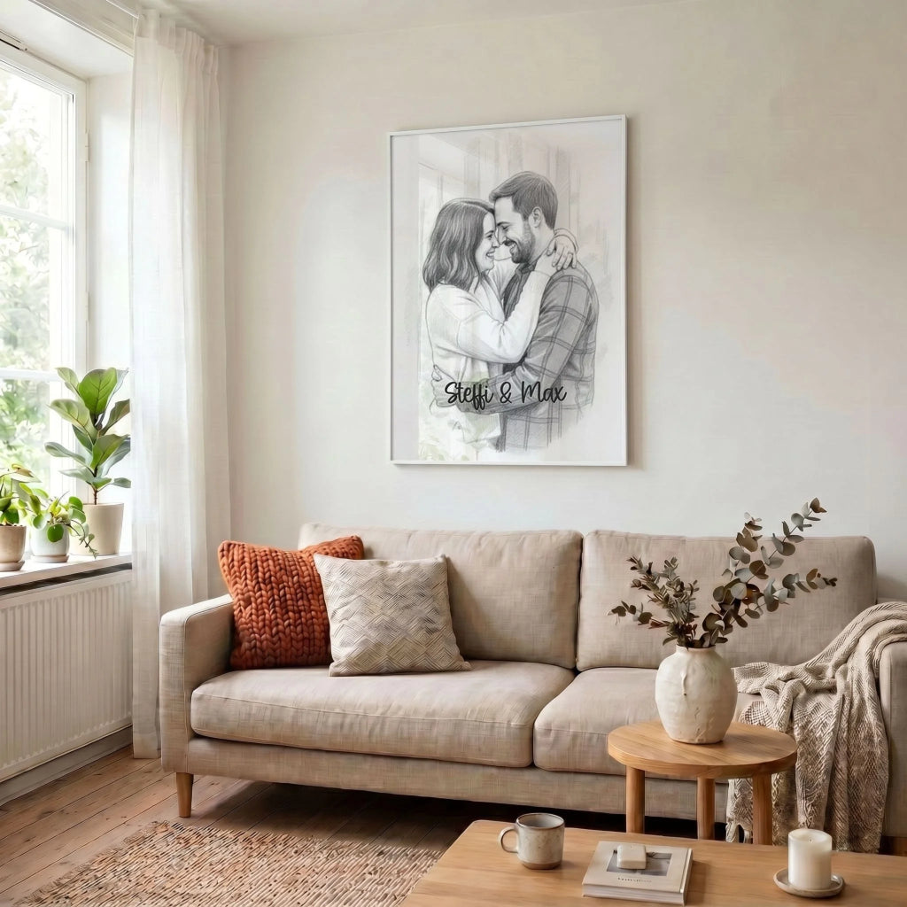 34 Poster weiss Wohnzimmer