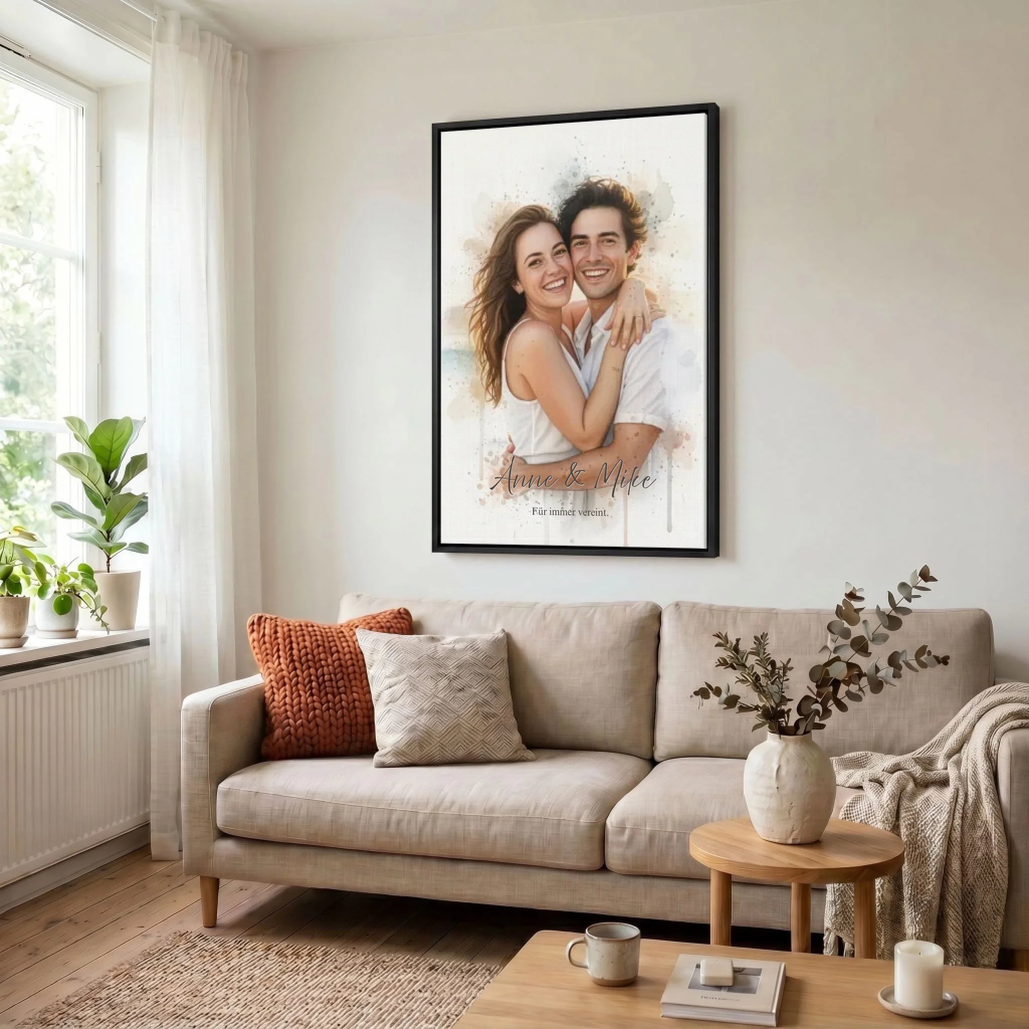 Leinwand Wohnzimmer 23 black