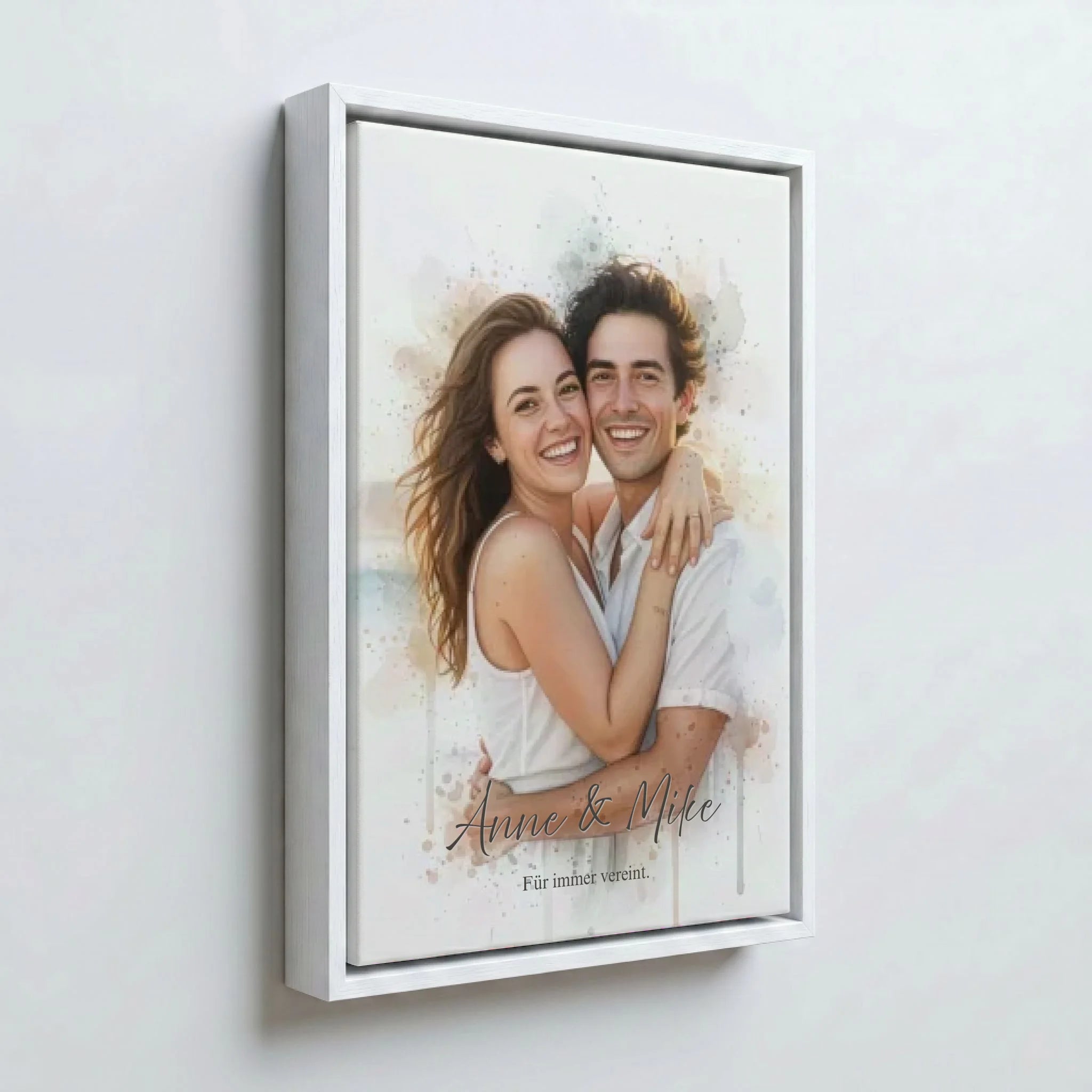 Perspektive Wand 23weiss frame canvas