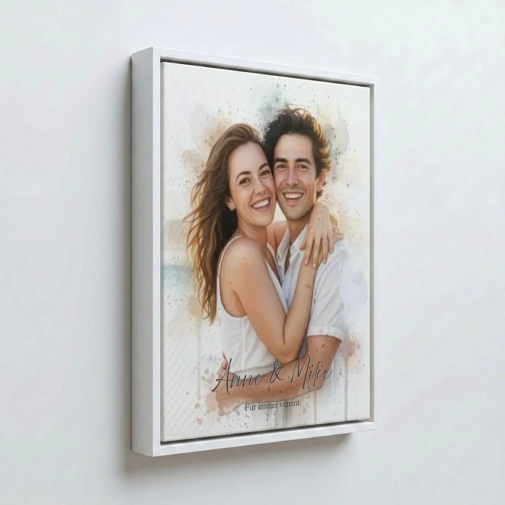 Perspektive Wand 34weiss canvas
