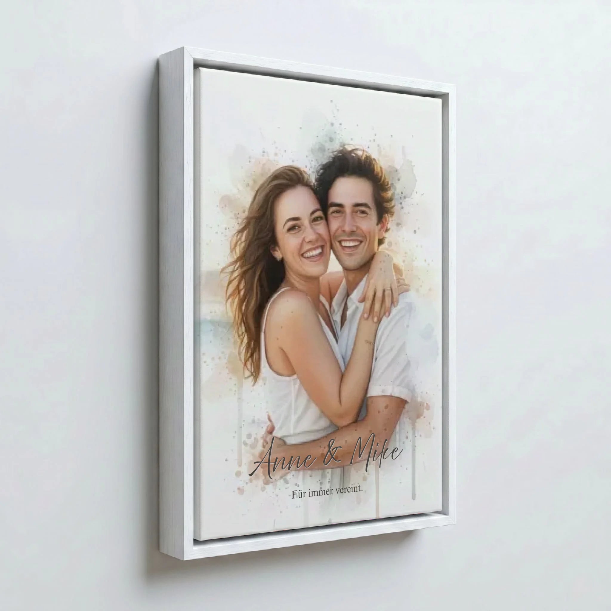 Perspektive Wand 23weiss frame canvas