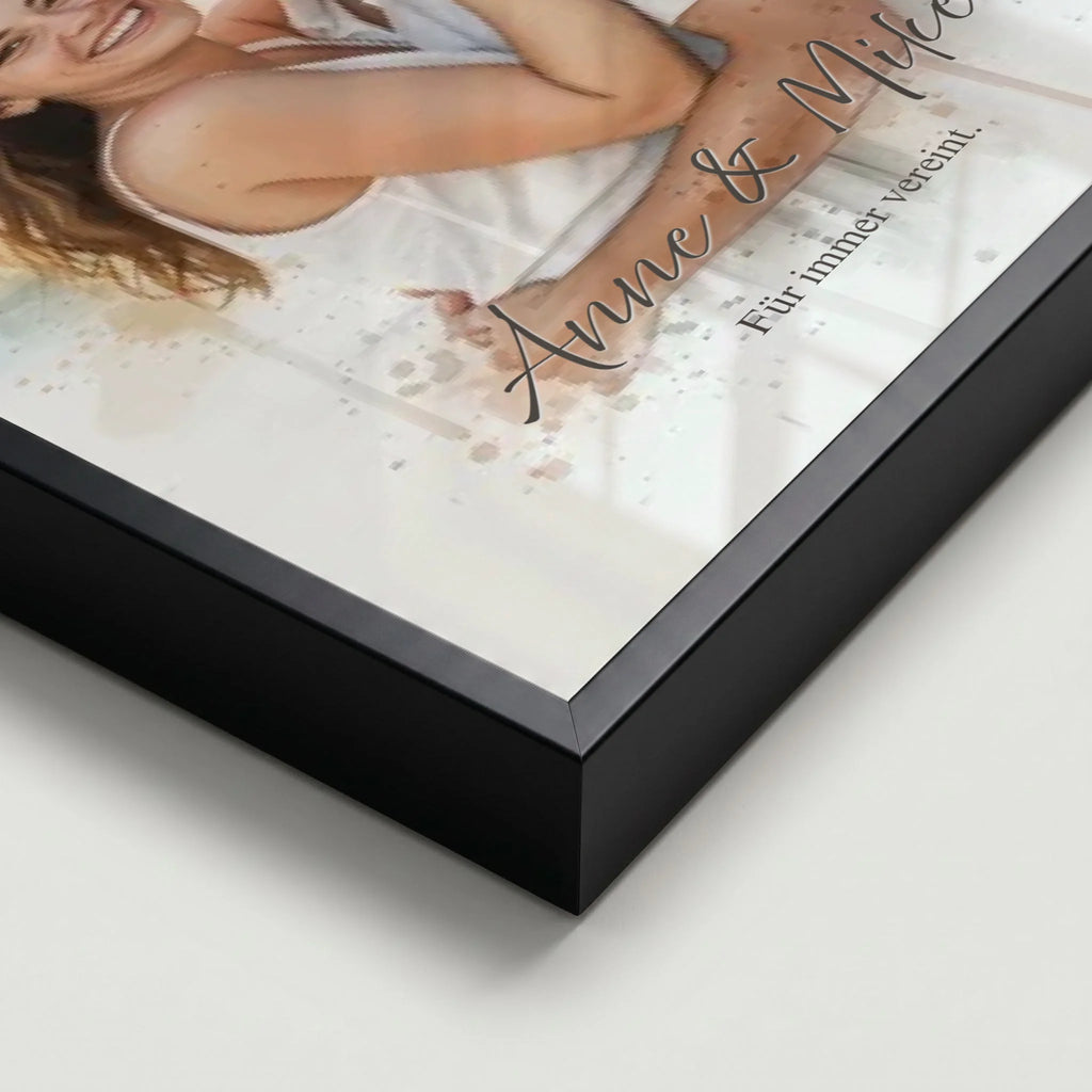 Poser schwarz Close Up