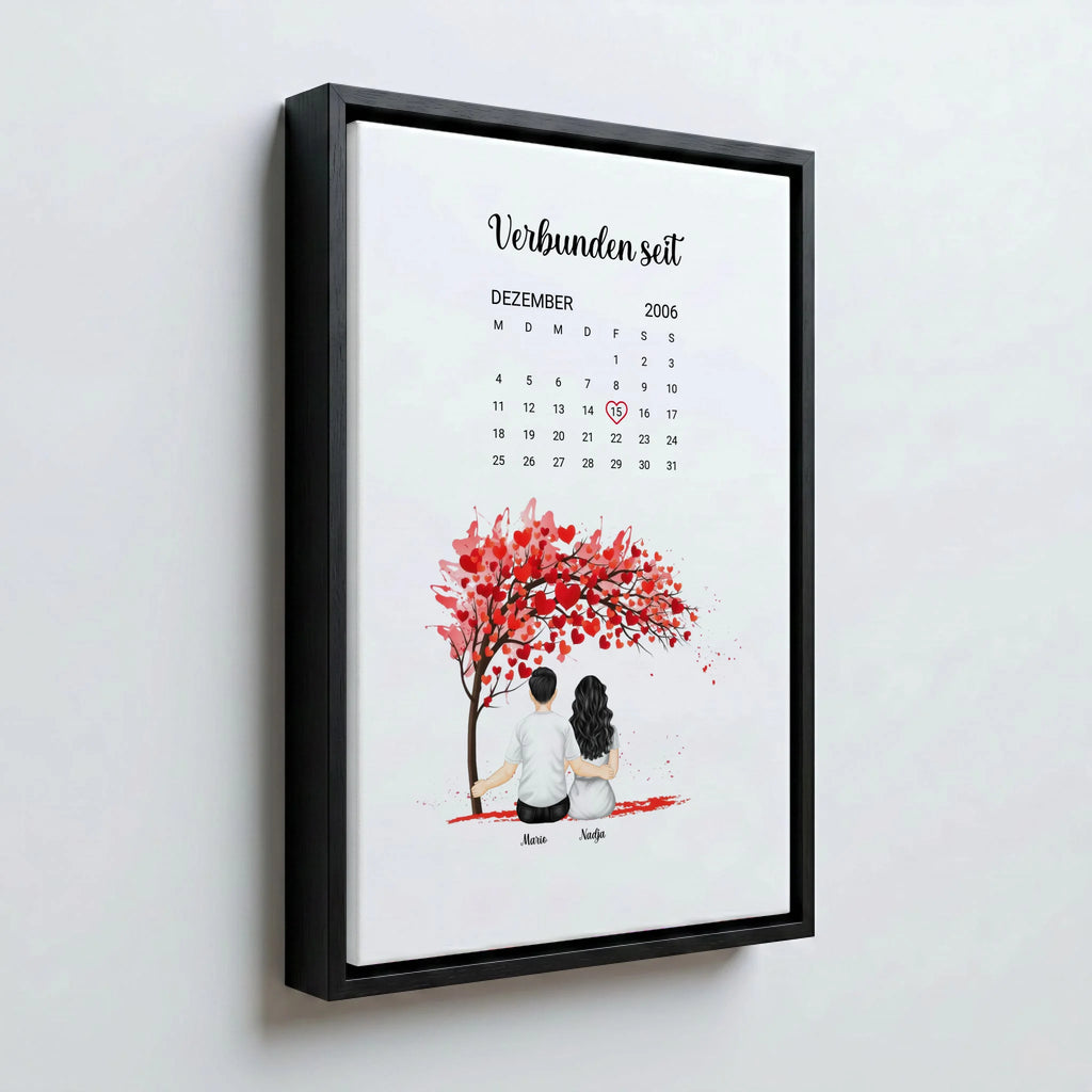 Perspektive Wand 23 black frame canvas