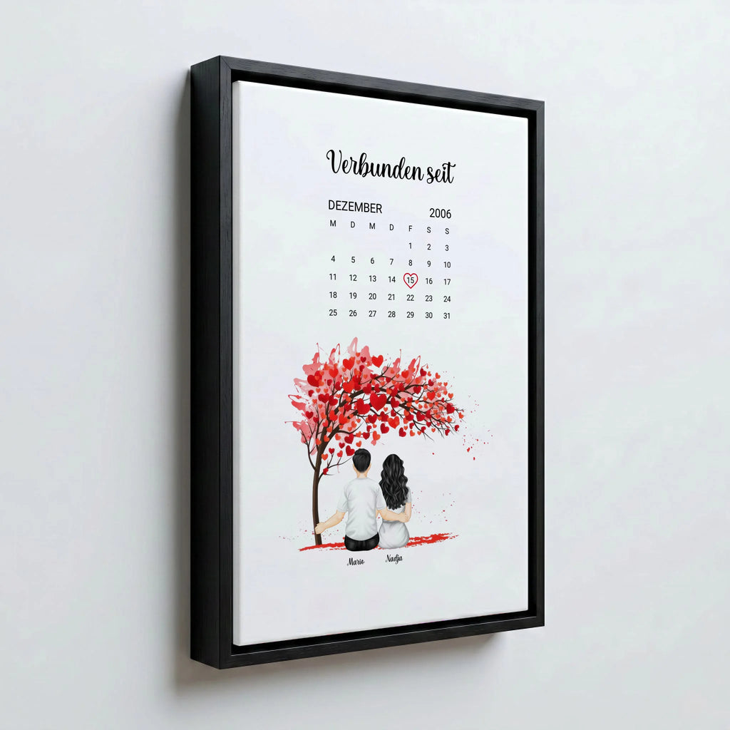 Perspektive Wand 23 black frame canvas