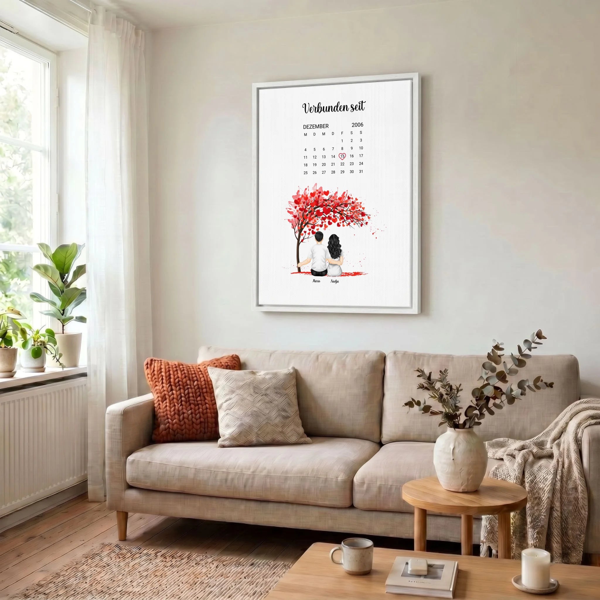 Leinwand Wohnzimmer 34 weiss