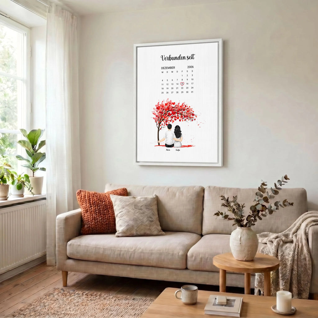 Leinwand Wohnzimmer 34 weiss