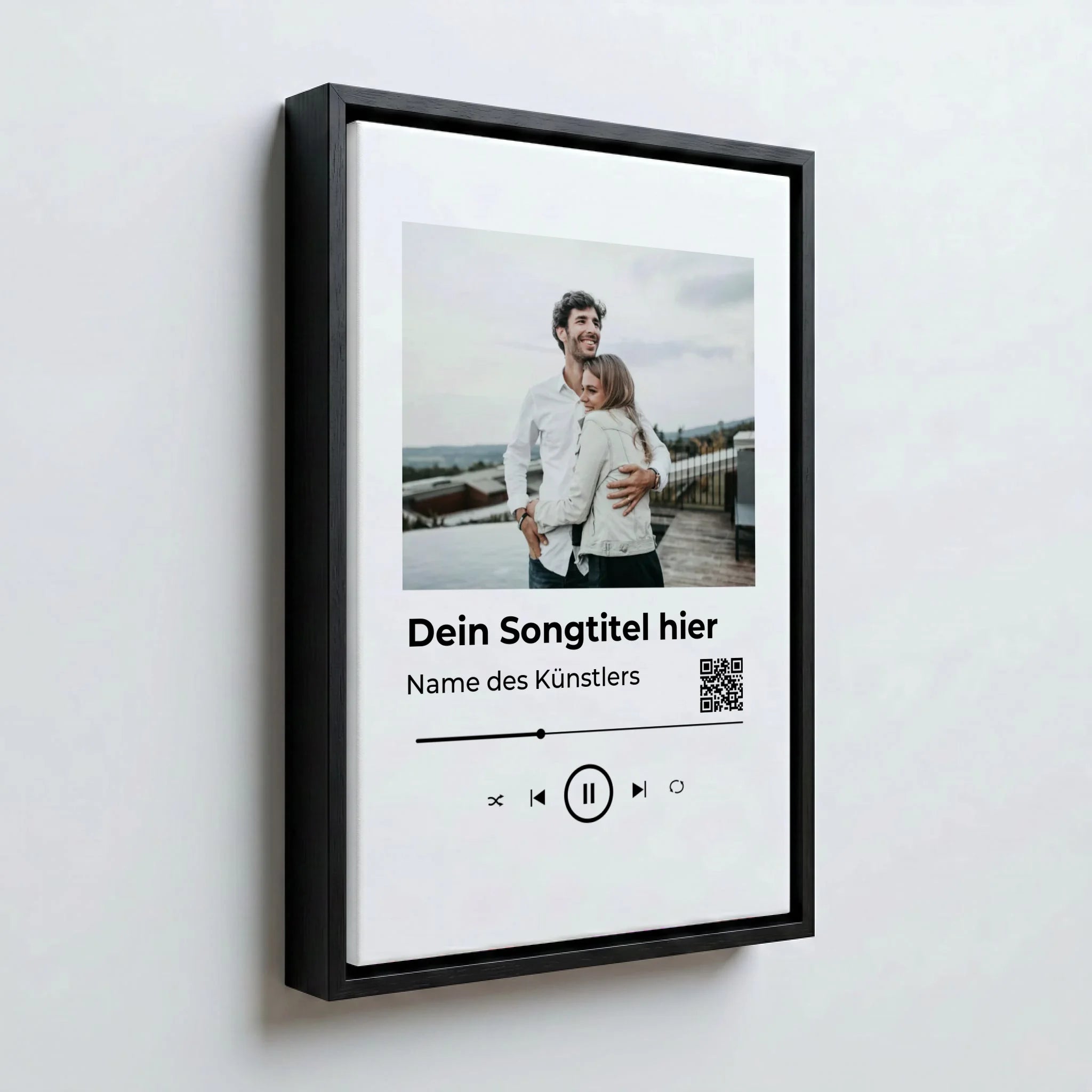Perspektive Wand 23 black frame canvas