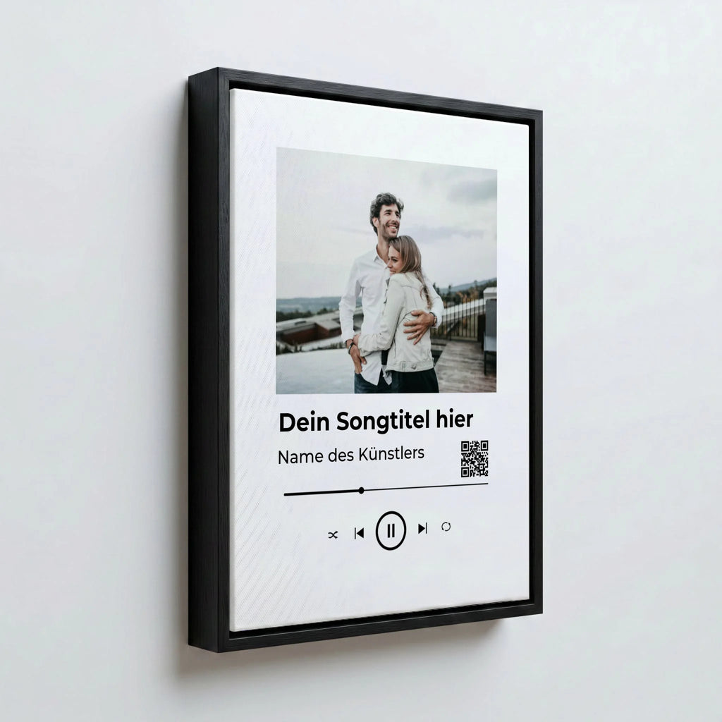 Perspektive Wand 34 black frame canvas