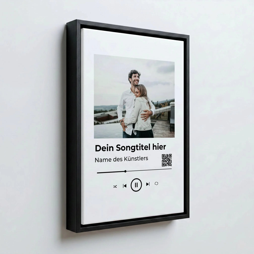 Perspektive Wand 23 black frame canvas