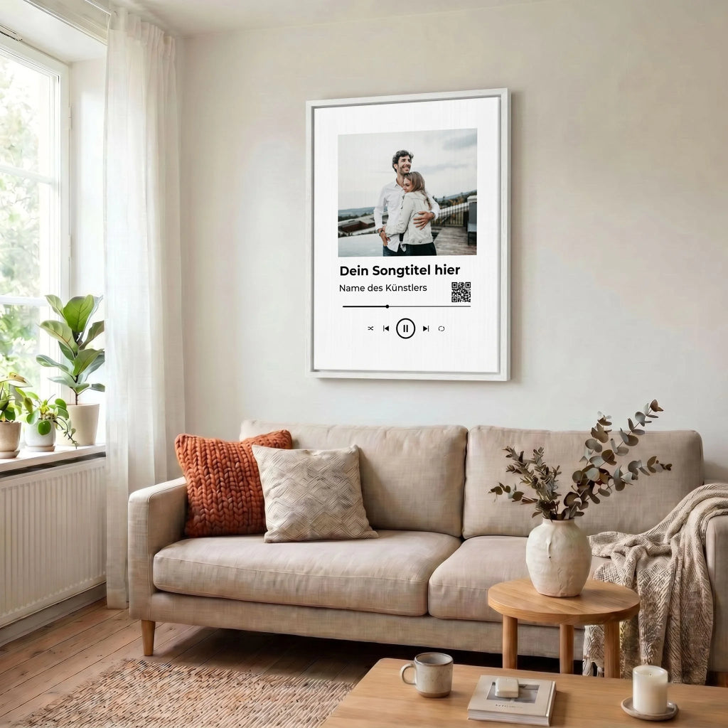 Leinwand Wohnzimmer 34 weiss