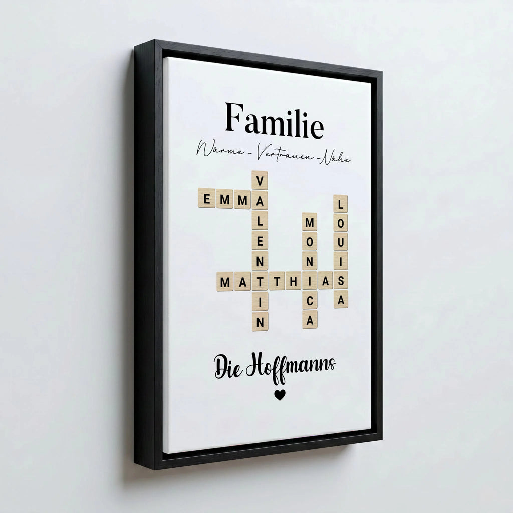 Perspektive Wand 23 black frame canvas
