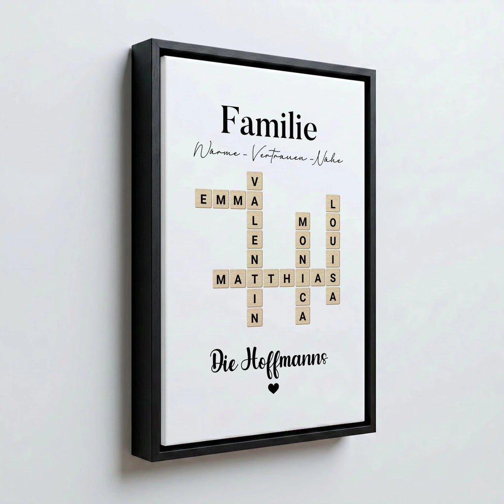 Perspektive Wand 23 black frame canvas