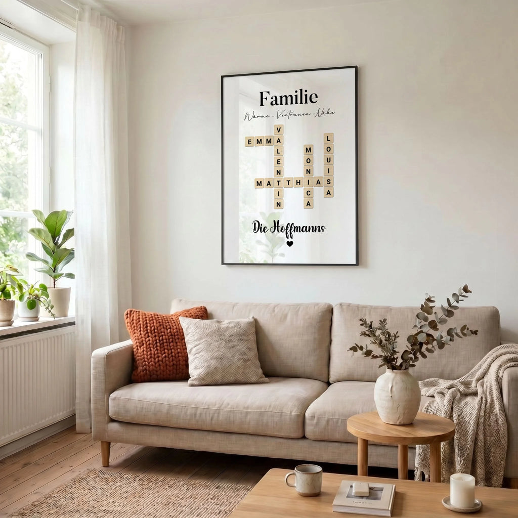 34 Poster schwarz Wohnzimmer