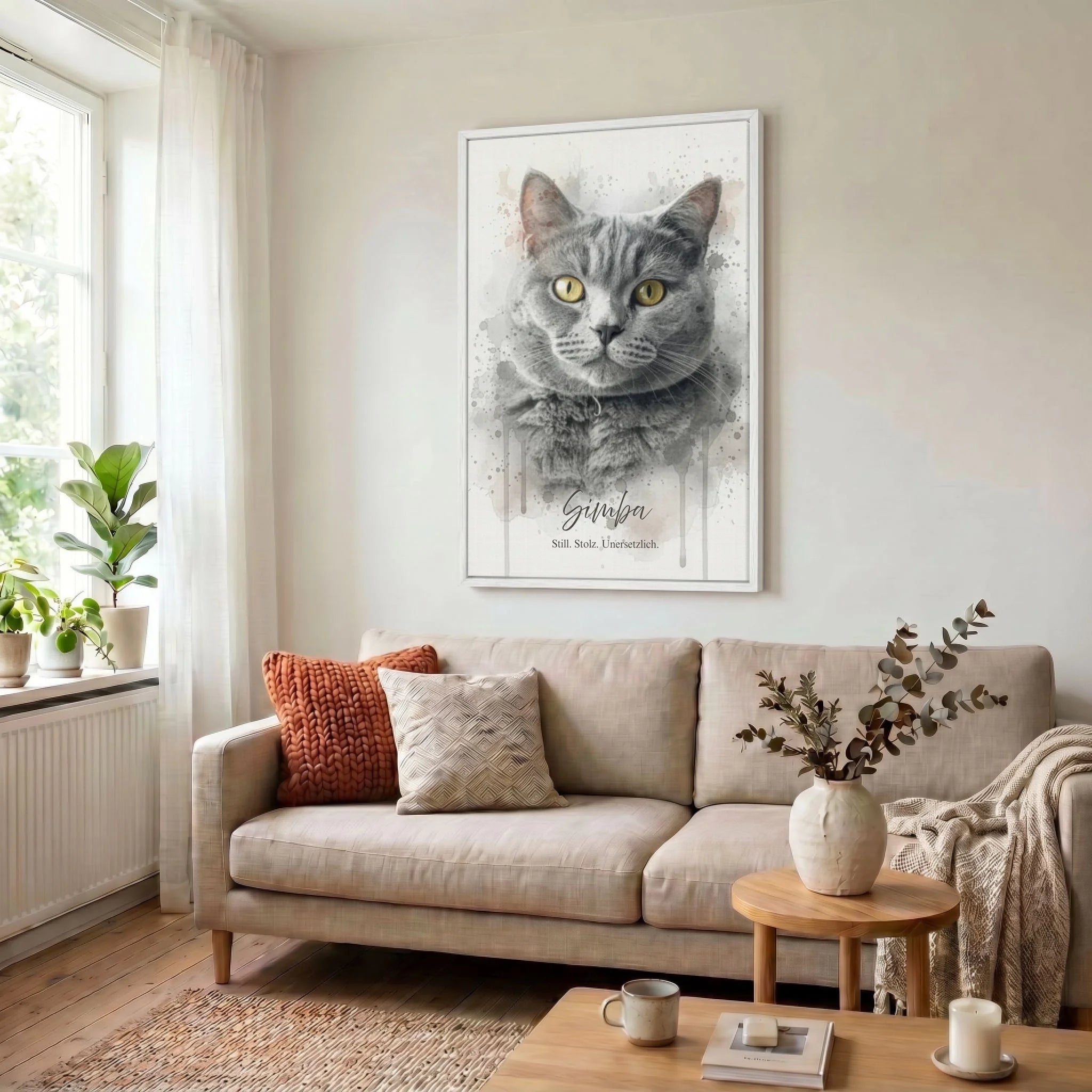 Leinwand Wohnzimmer 23 weiss