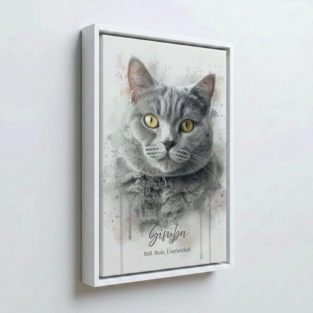 Perspektive Wand 23weiss frame canvas