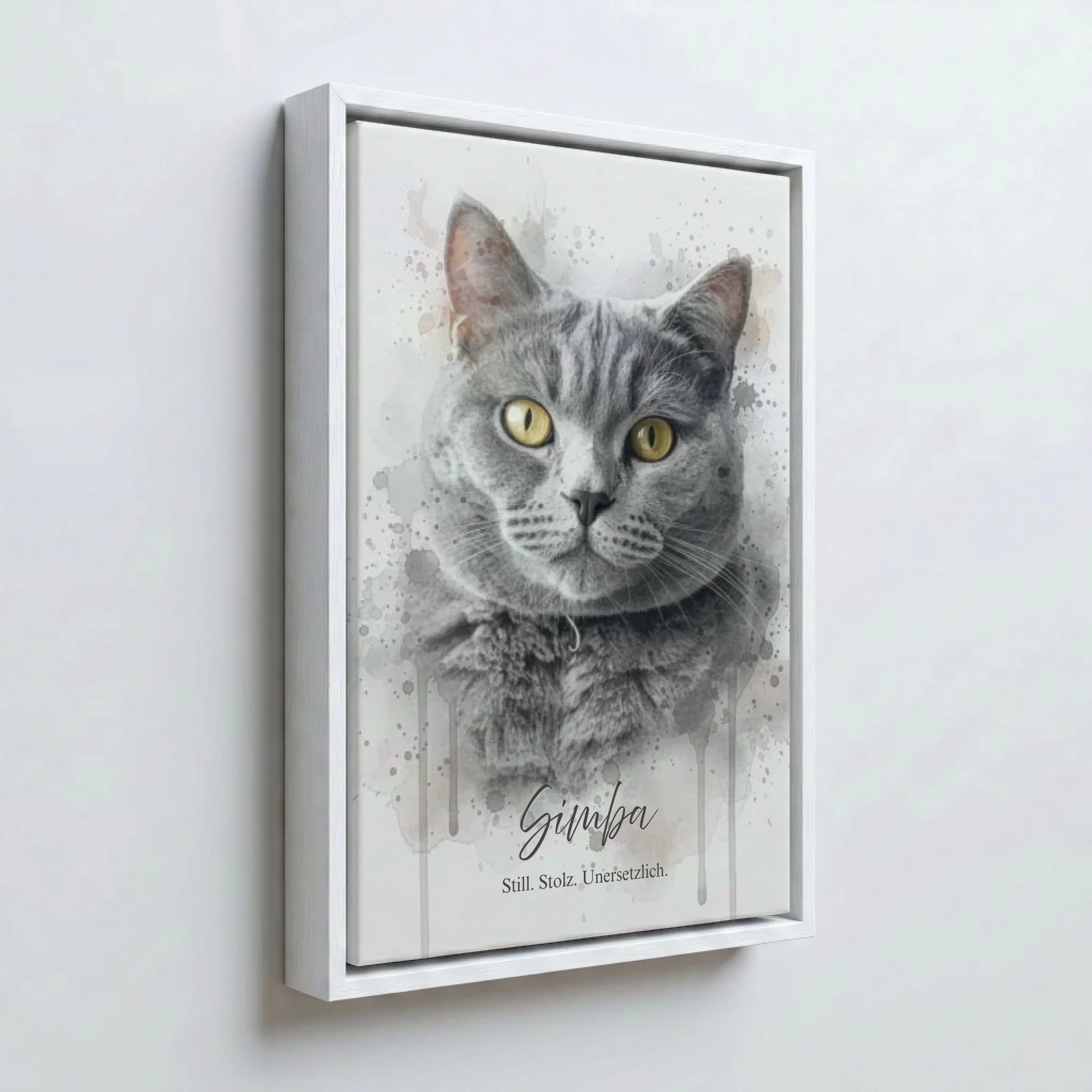 Perspektive Wand 23weiss frame canvas