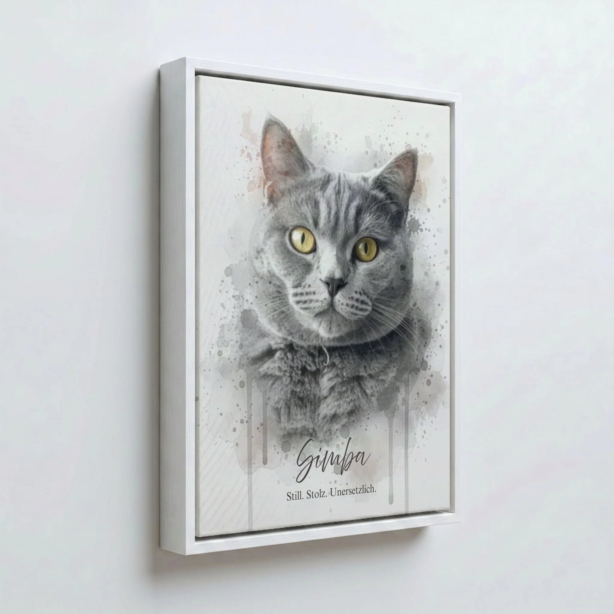 Perspektive Wand 34weiss canvas