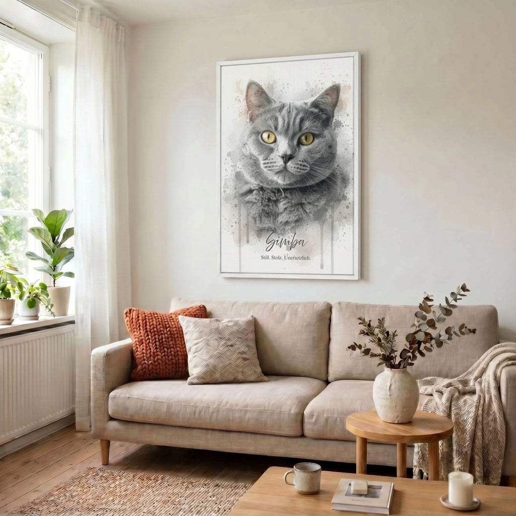 Leinwand Wohnzimmer 23 weiss
