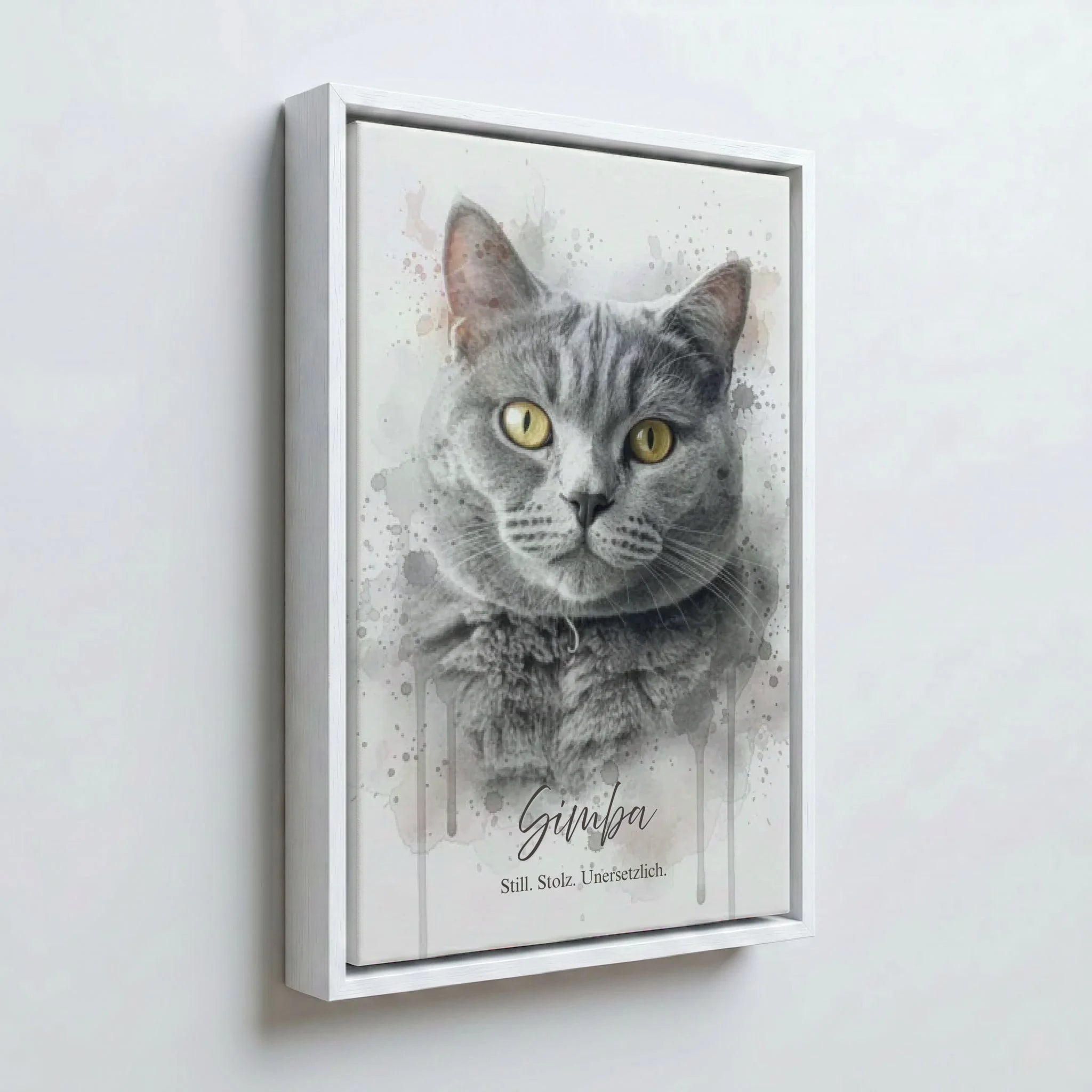 Perspektive Wand 23weiss frame canvas