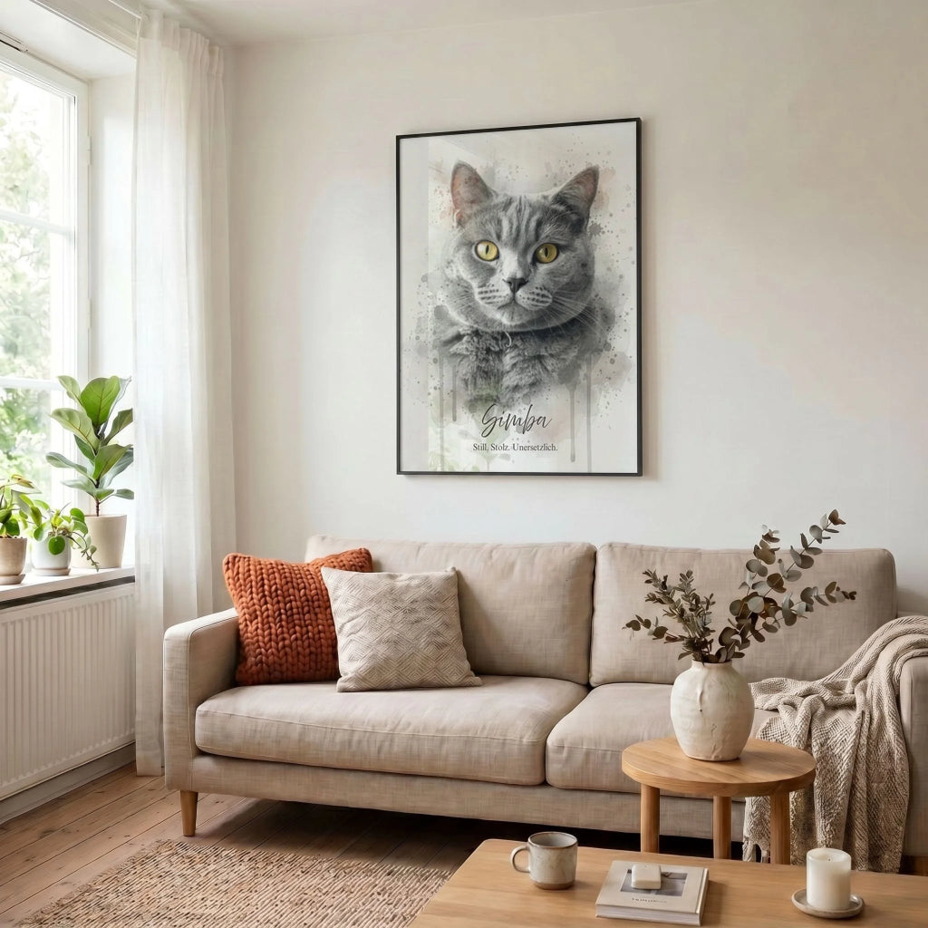 34 Poster schwarz Wohnzimmer