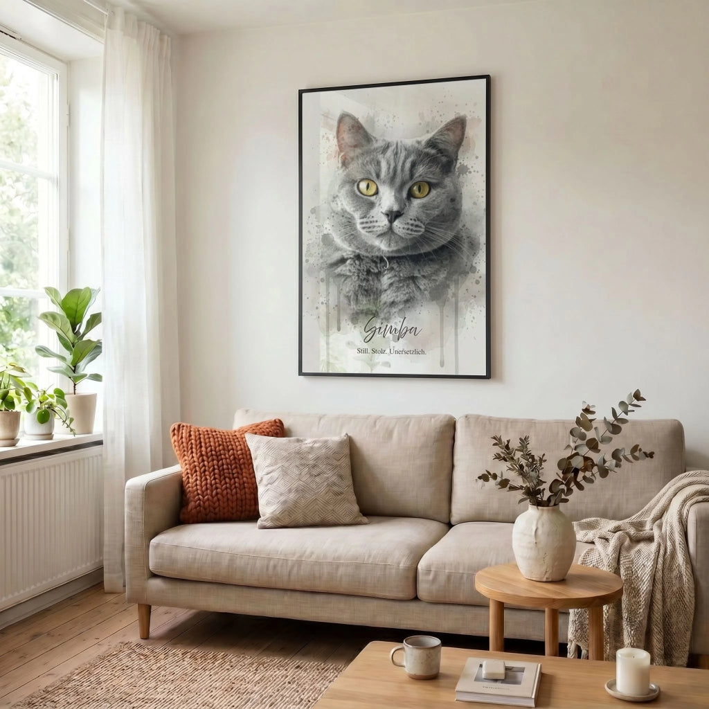23 Poster schwarz Wohnzimmer