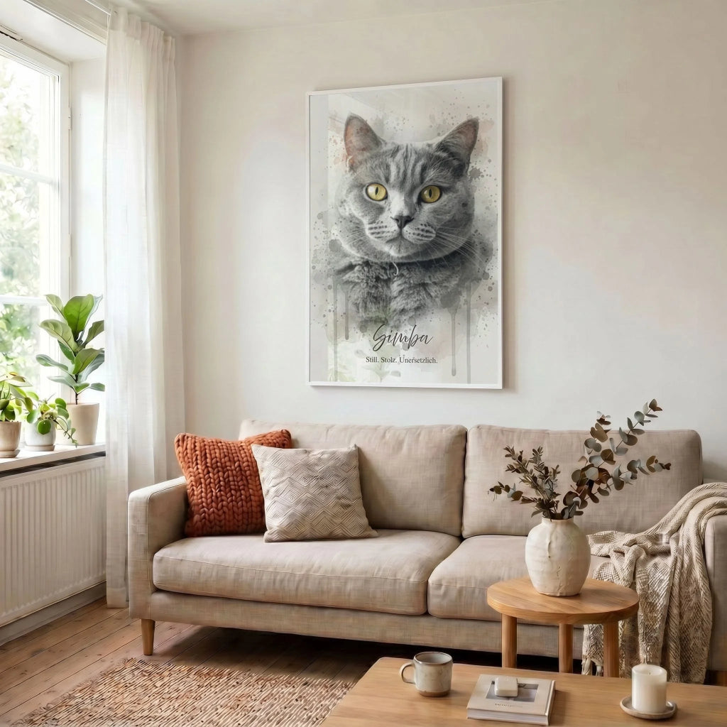 23 Poster weiss Wohnzimmer
