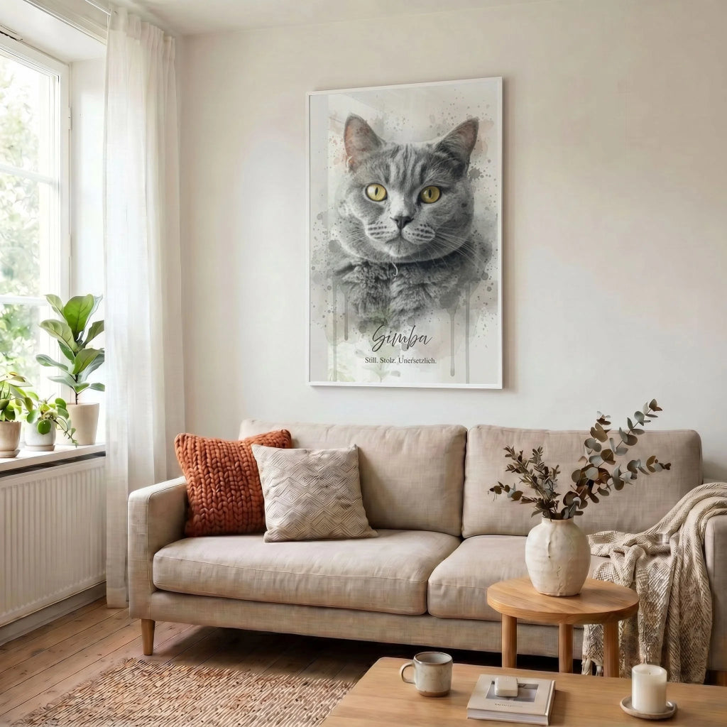 23 Poster weiss Wohnzimmer