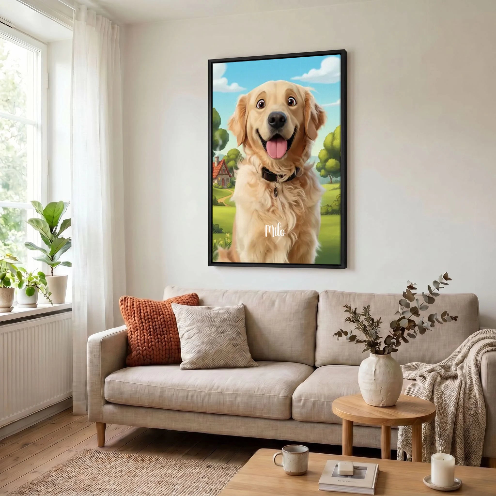 Leinwand Wohnzimmer 23 black