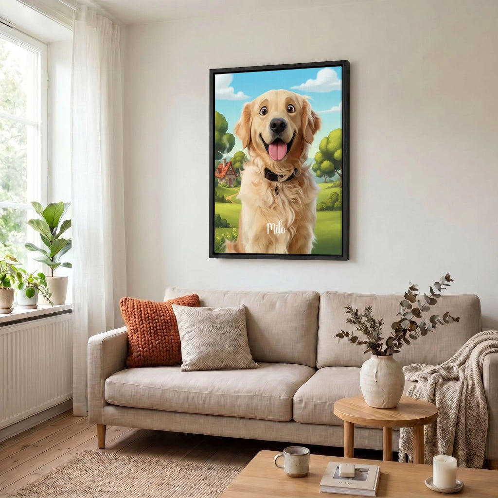 Leinwand Wohnzimmer 34 black