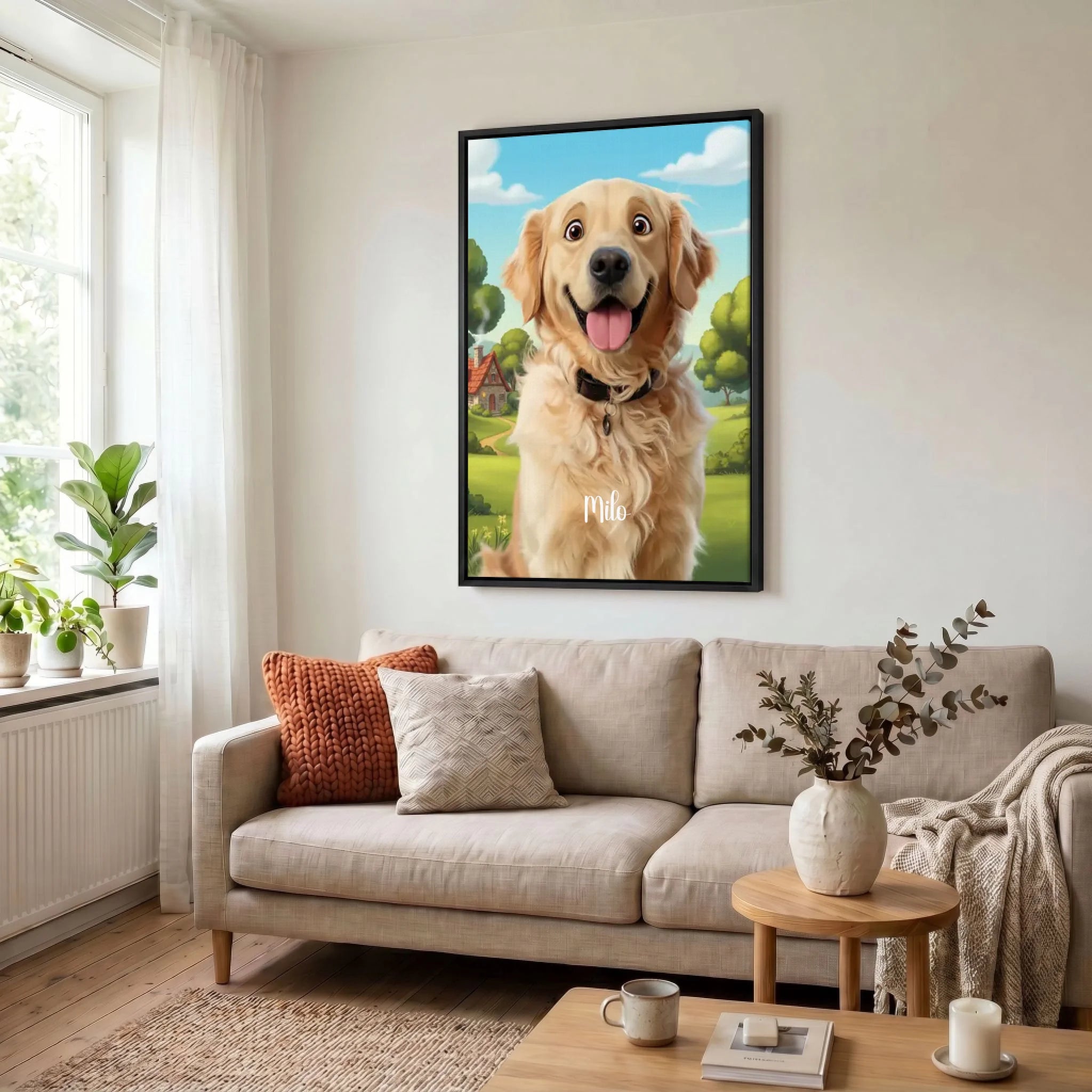Leinwand Wohnzimmer 23 black