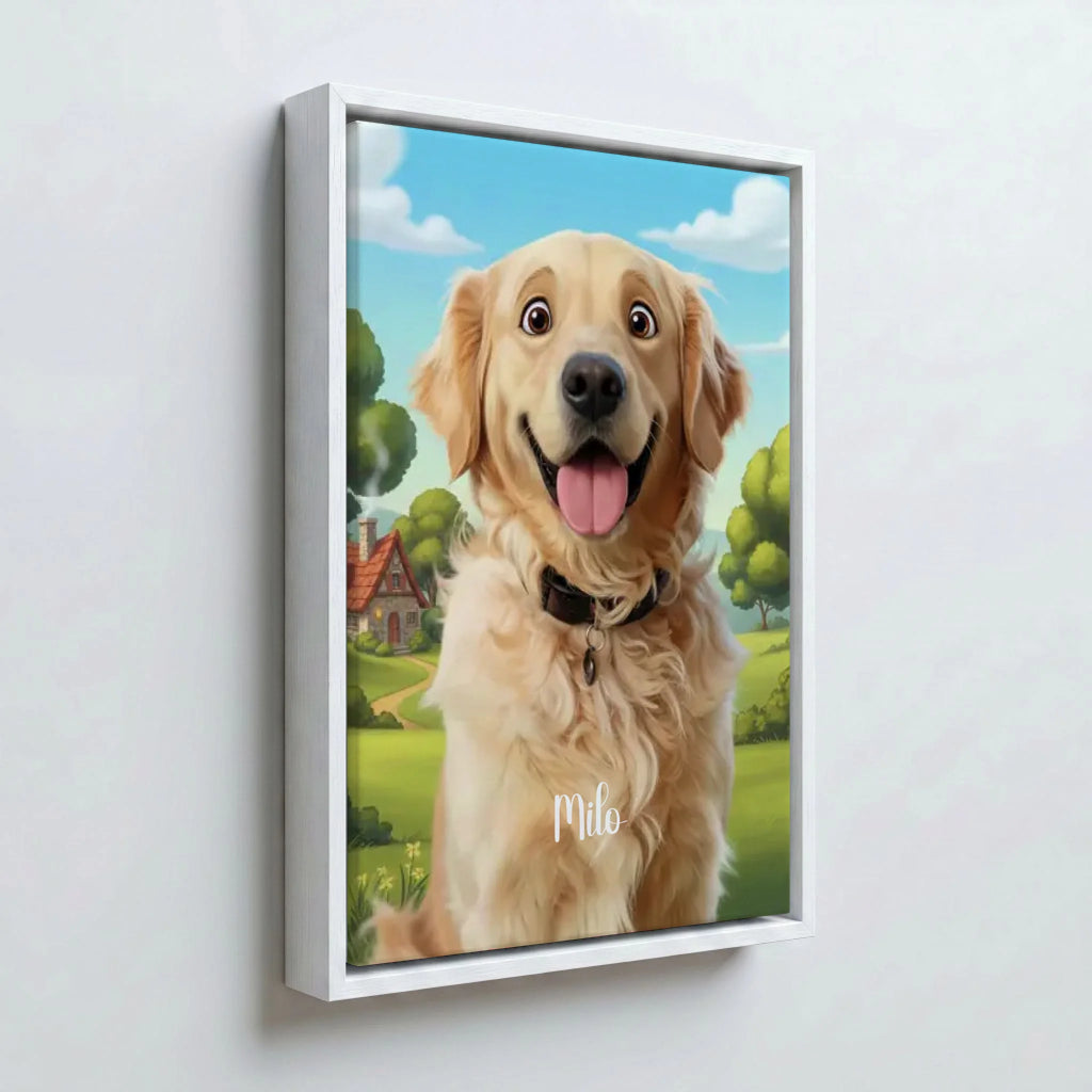 Perspektive Wand 23weiss frame canvas