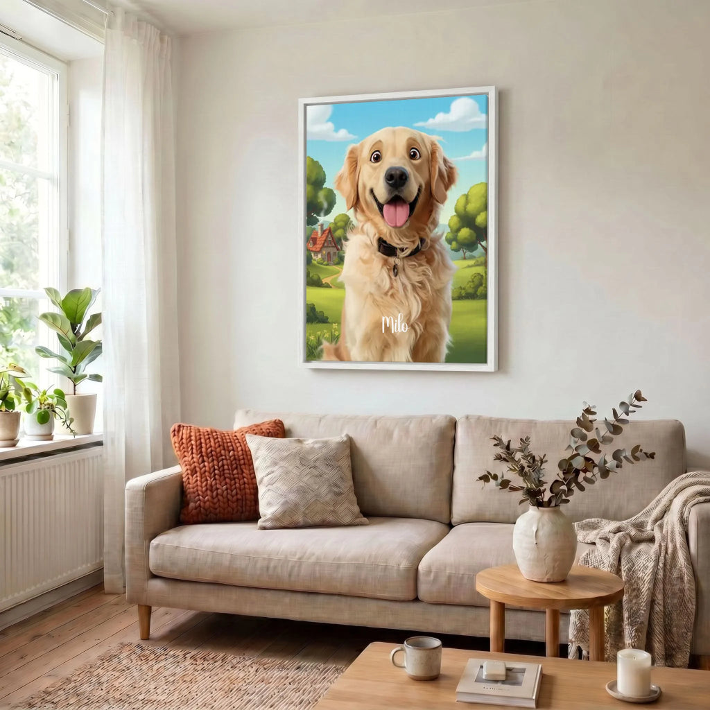 Leinwand Wohnzimmer 34 weiss