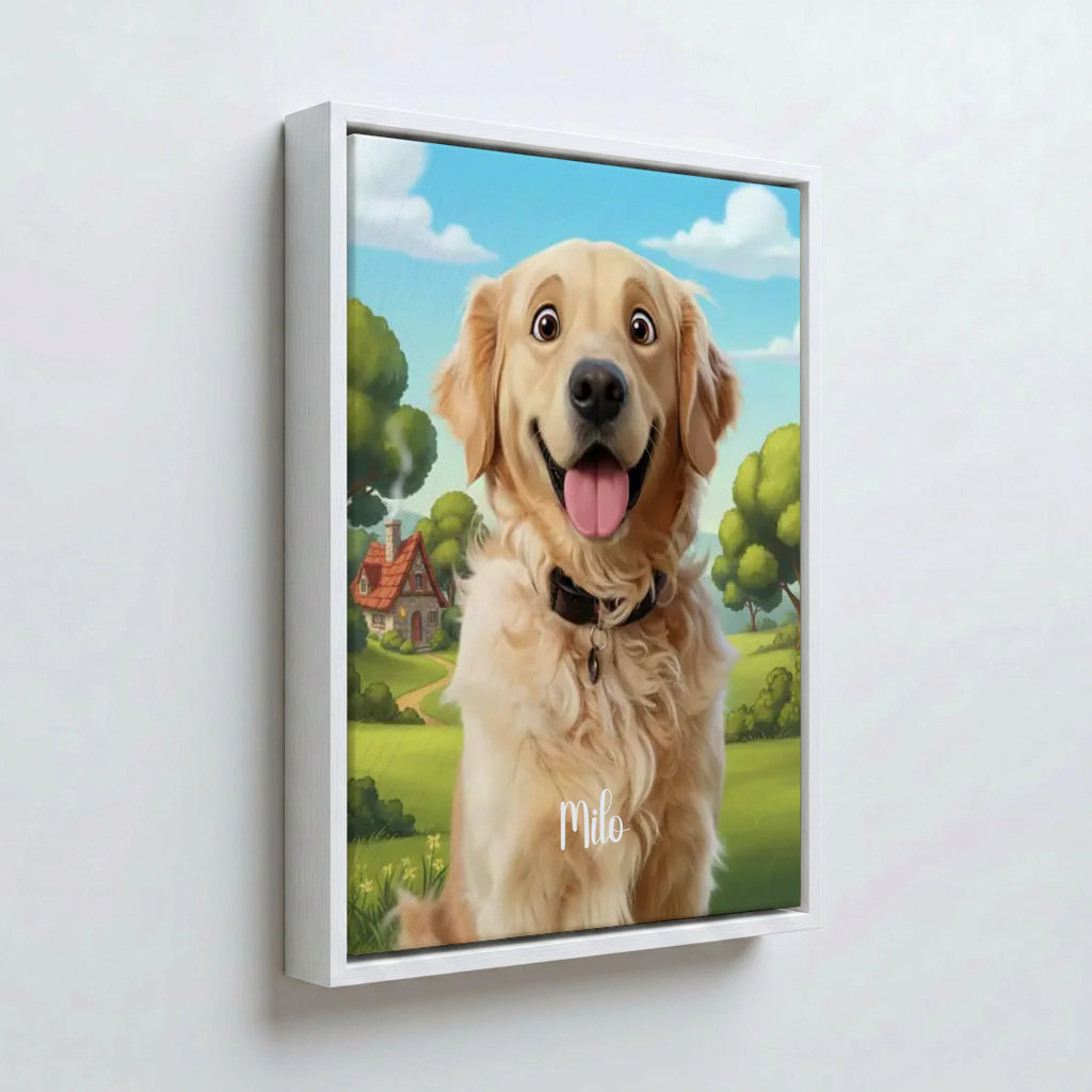 Perspektive Wand 34weiss canvas