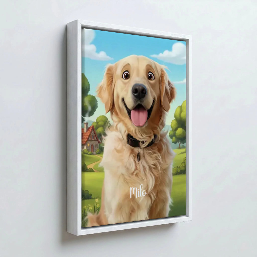 Perspektive Wand 23weiss frame canvas