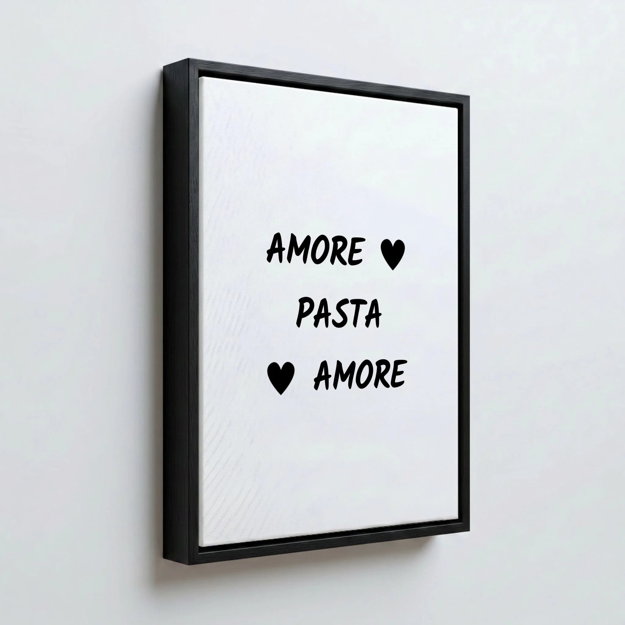 Perspektive Wand 34 black frame canvas