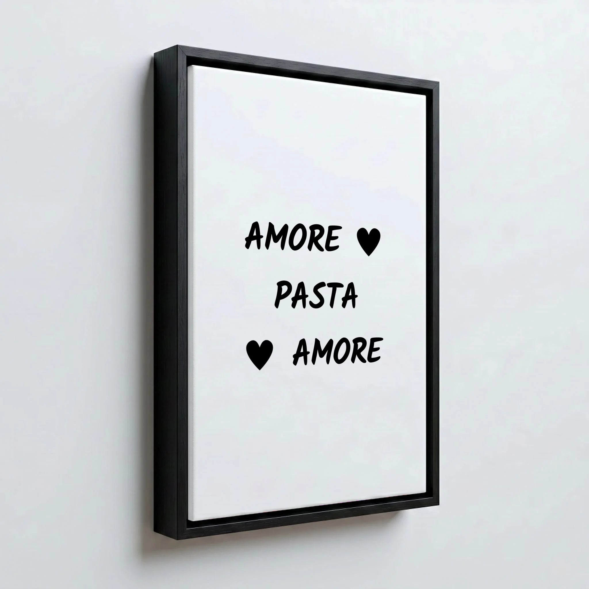 Perspektive Wand 23 black frame canvas
