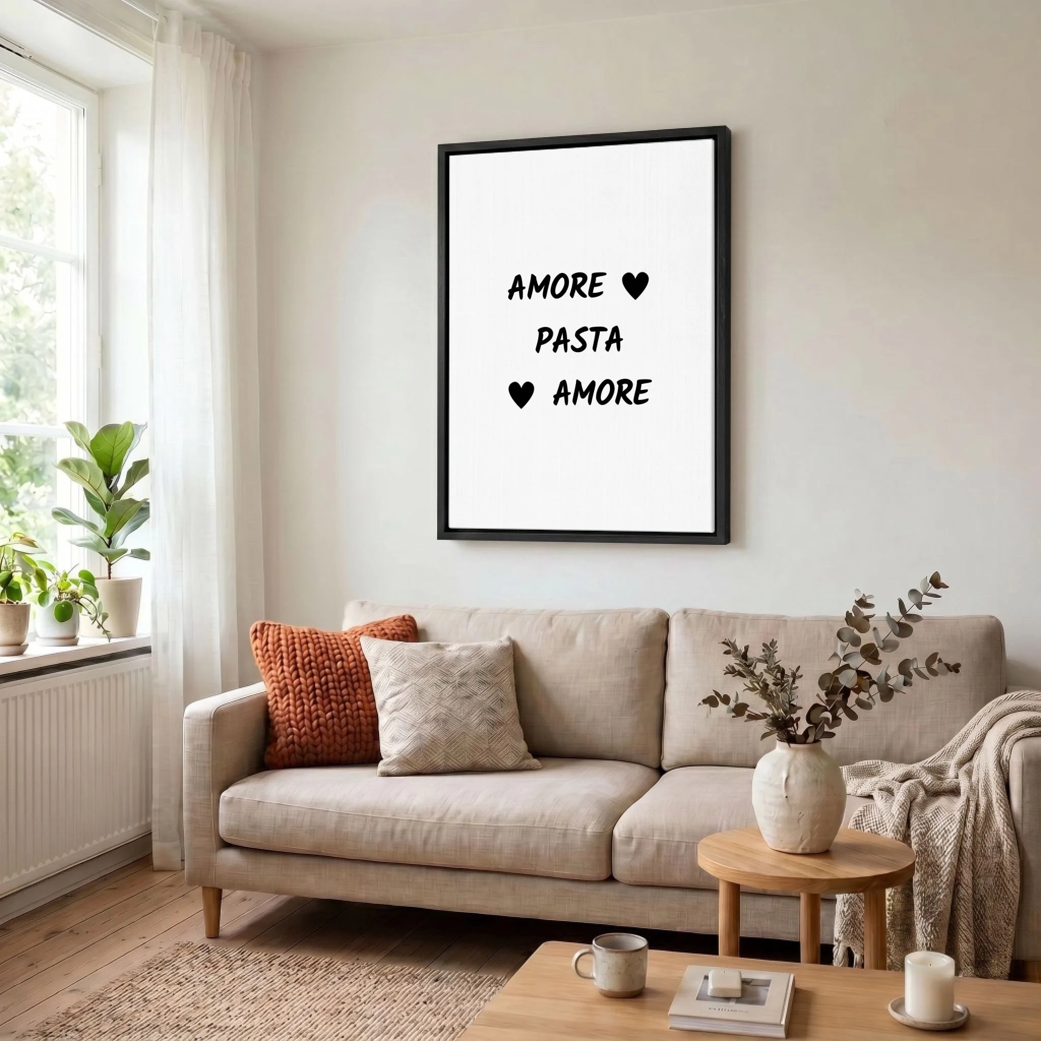 Leinwand Wohnzimmer 34 black