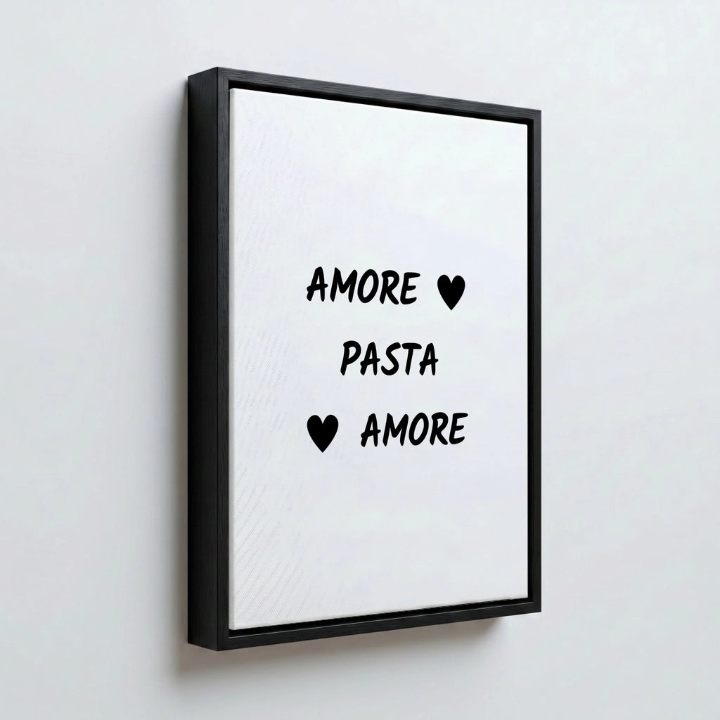 Perspektive Wand 34 black frame canvas