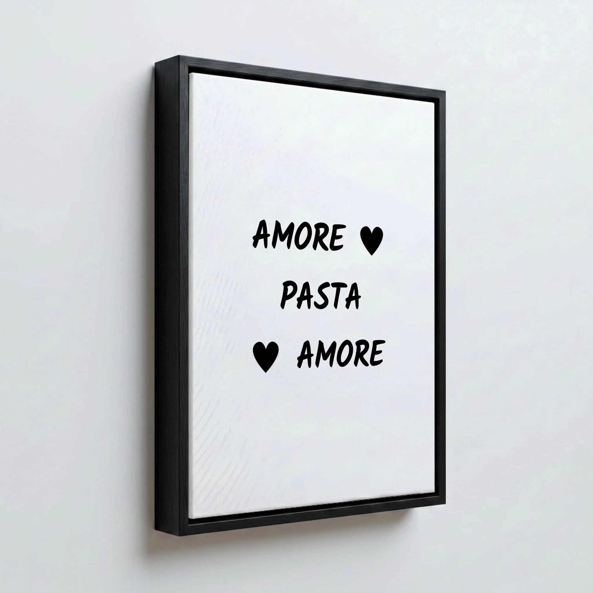 Perspektive Wand 34 black frame canvas
