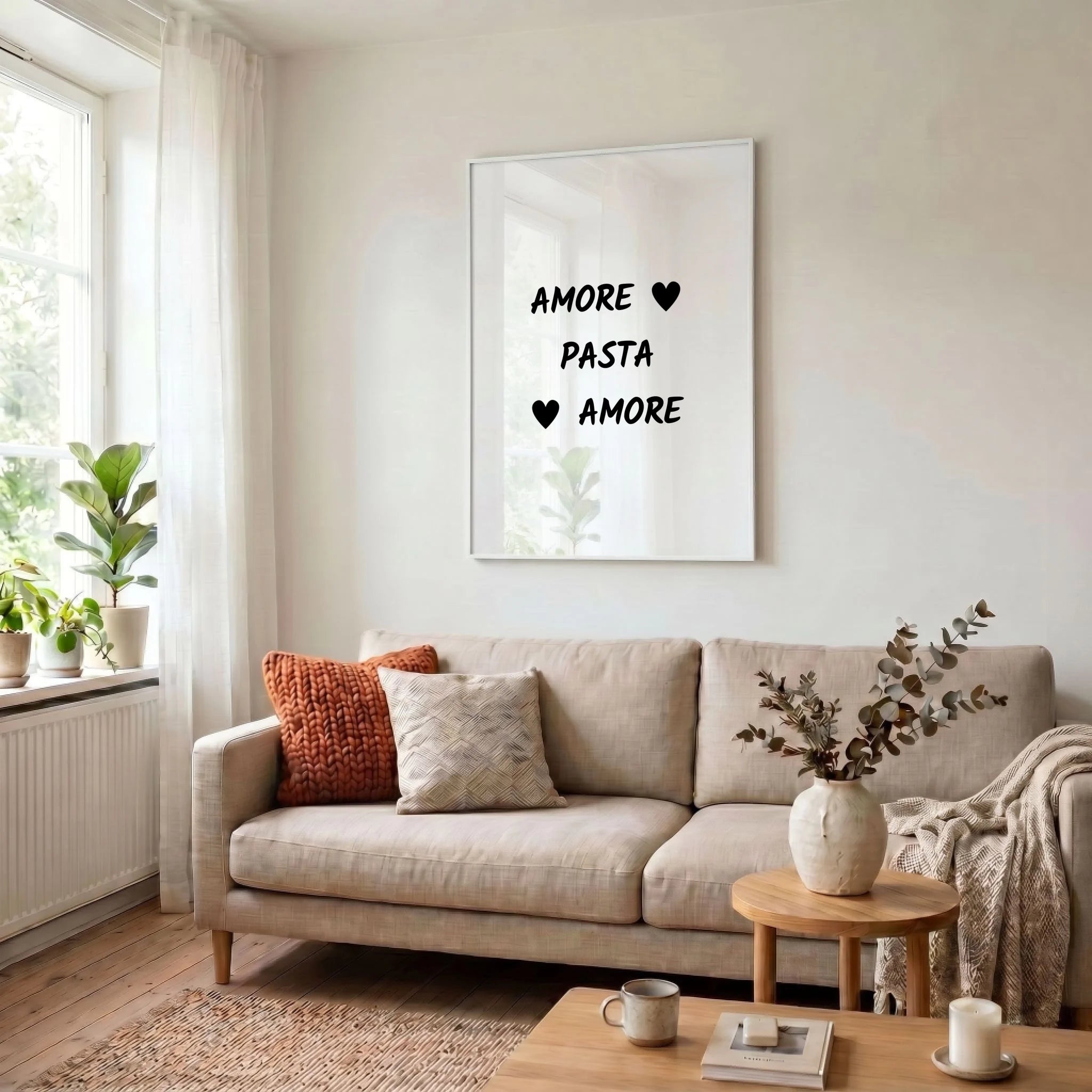 34 Poster weiss Wohnzimmer