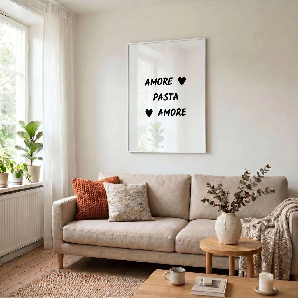 34 Poster weiss Wohnzimmer