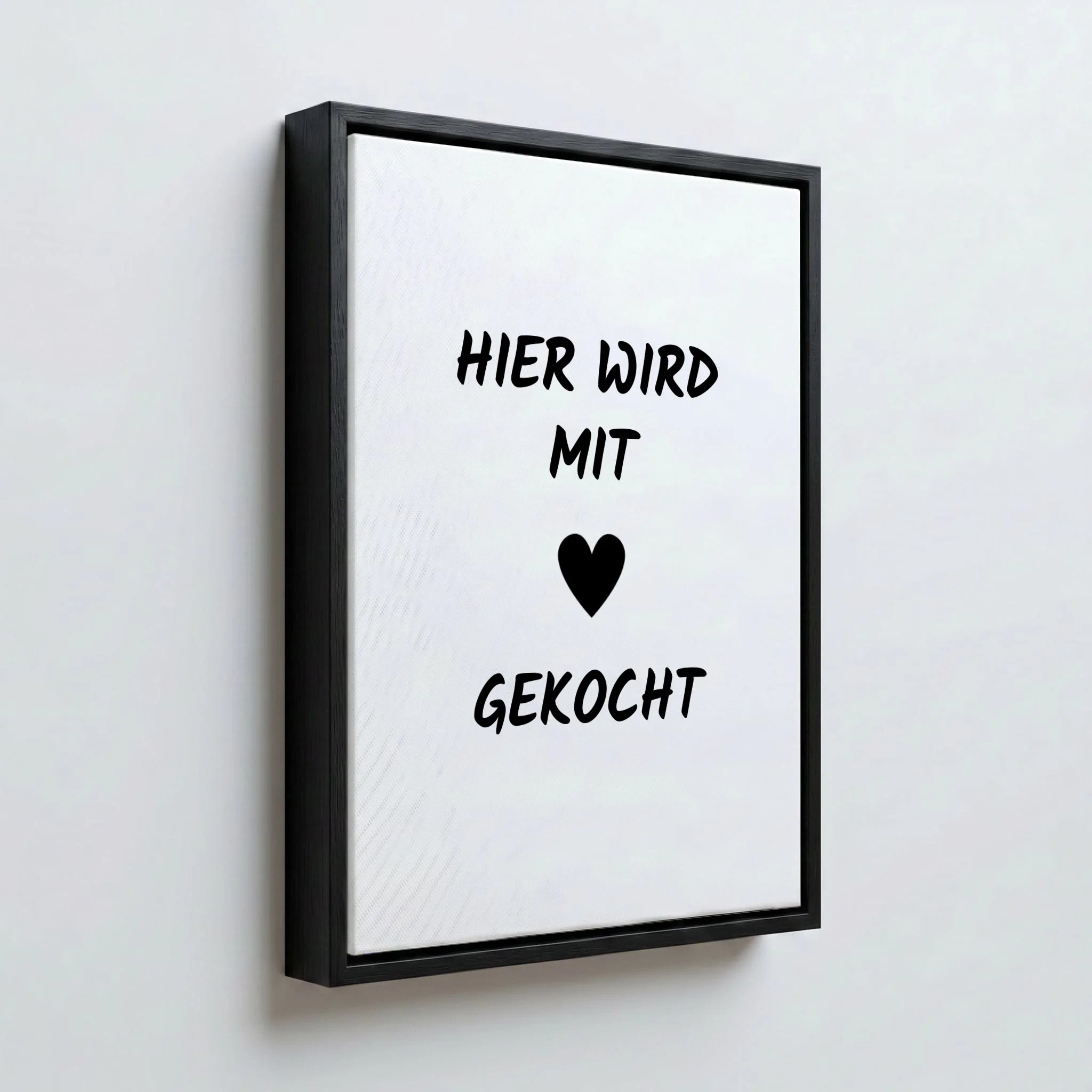 Perspektive Wand 34 black frame canvas