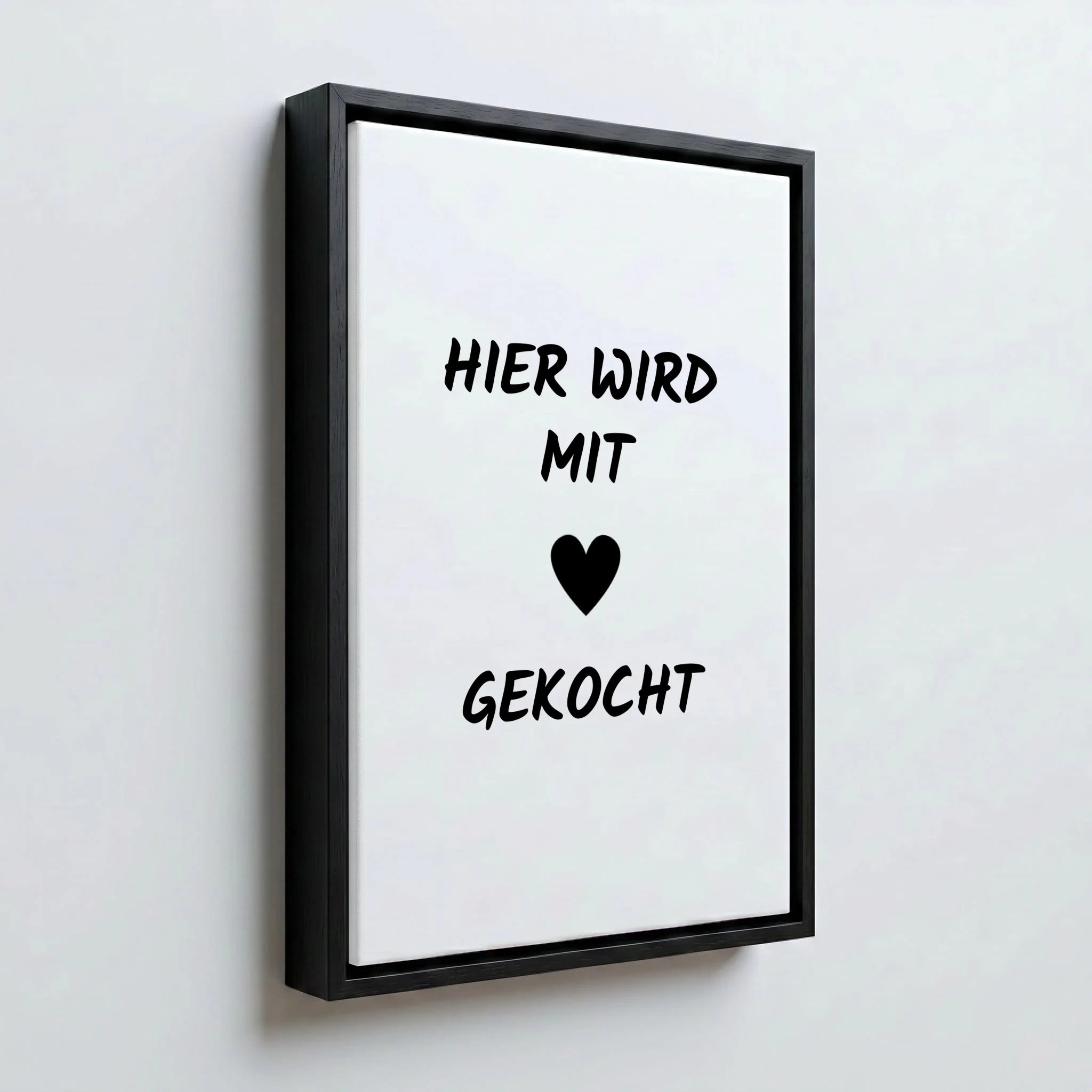 Perspektive Wand 23 black frame canvas
