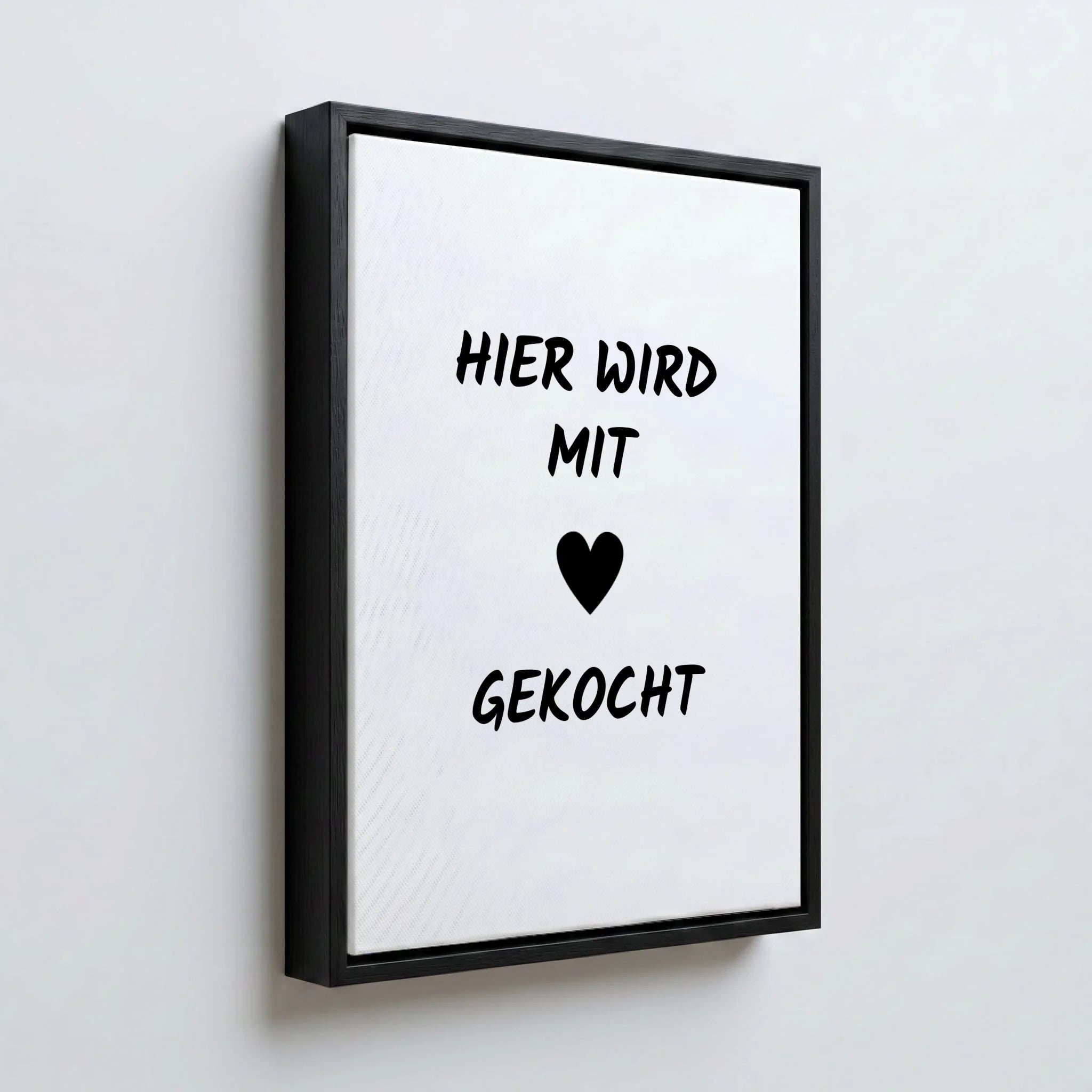 Perspektive Wand 34 black frame canvas