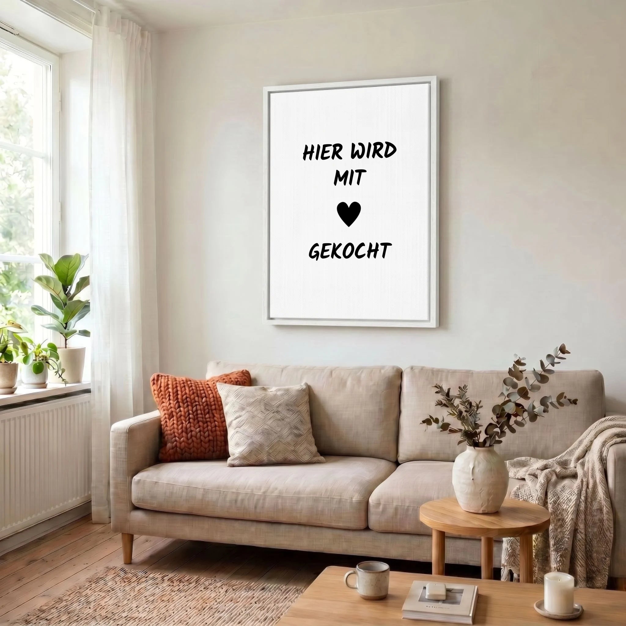 Leinwand Wohnzimmer 34 weiss