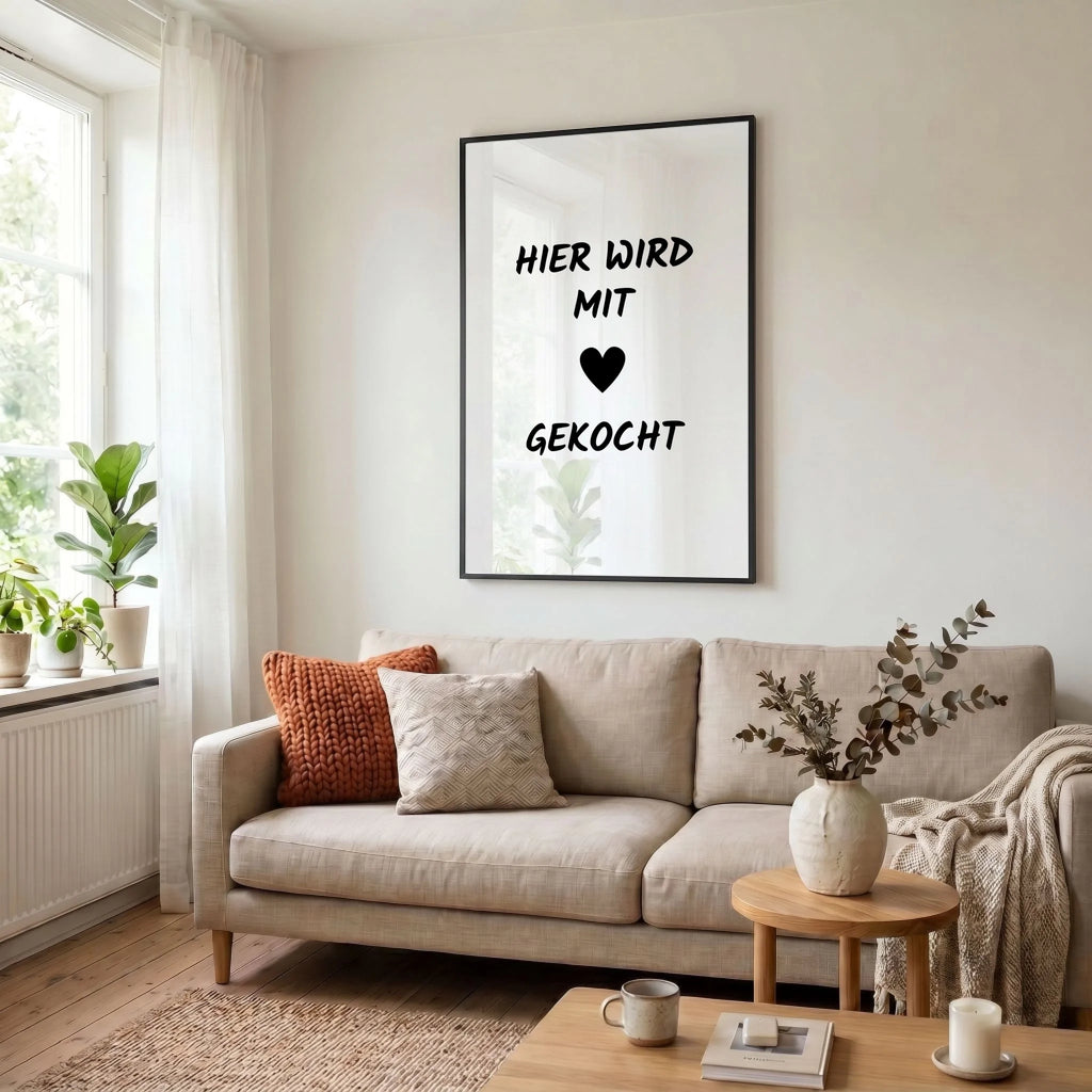 23 Poster schwarz Wohnzimmer